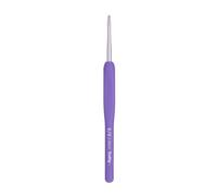 Tulip Etimo Murasaki Häkelnadel - Ergonomische Häkelnadel aus Aluminium mit Soft-Griff, Leicht und Mit Glatter Spitze für Alle Garnarten, Violetter Griff, 3.00mm - 1 Stück