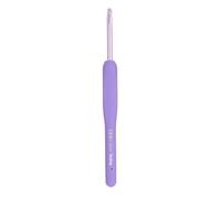 Tulip Etimo Murasaki Häkelnadel - Ergonomische Häkelnadel aus Aluminium mit Soft-Griff, Leicht und Mit Glatter Spitze für Alle Garnarten, Violetter Griff, 4.50mm - 1 Stück