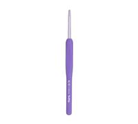Tulip Etimo Murasaki Häkelnadel - Ergonomische Häkelnadel aus Aluminium mit Soft-Griff, Leicht und Mit Glatter Spitze für Alle Garnarten, Violetter Griff, 3.50mm - 1 Stück