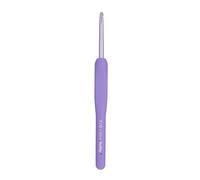 Tulip Etimo Murasaki Häkelnadel - Ergonomische Häkelnadel aus Aluminium mit Soft-Griff, Leicht und Mit Glatter Spitze für Alle Garnarten, Violetter Griff, 4.00mm - 1 Stück