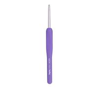 Tulip Etimo Murasaki Häkelnadel - Ergonomische Häkelnadel aus Aluminium mit Soft-Griff, Leicht und Mit Glatter Spitze für Alle Garnarten, Violetter Griff, 3.75mm - 1 Stück