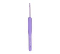 Tulip Etimo Murasaki Häkelnadel - Ergonomische Häkelnadel aus Aluminium mit Soft-Griff, Leicht und Mit Glatter Spitze für Alle Garnarten, Violetter Griff, 6.00mm - 1 Stück