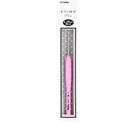 Tulip Häkelhaken TEL-04E – legierter Stahl, Pink, Größe 4 (1,25 mm)