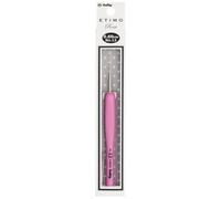 Tulip TEL-12E Crochet Hook, Stahl, Pink, Size 12 (0.6mm)
