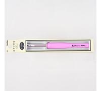 Tulip Etmo Rose TER-10e Häkelnadel, 5,0 mm, weicher Griff, Rosa, Aluminium