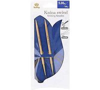 Tulip KS-1000500 Stricknadeln, Bamboo, Beige, 100 cm x 5 mm