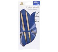 Tulip KS-1000600 Stricknadeln, Bamboo, Beige, 100 cm x 6 mm