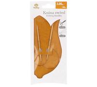 Tulip KS-400300 Stricknadeln, Bamboo, Beige, 40 cm x 3 mm