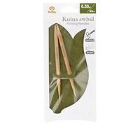 Tulip KS-600650 Stricknadeln, Bamboo, Beige, 60 cm x 6.5 mm