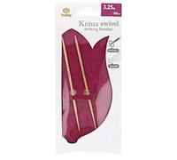Tulip KS-800325 Stricknadeln, Bamboo, Beige, 80 cm x 3.25 mm