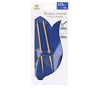 Tulip KS-1000425 Stricknadeln, Bamboo, Beige, 100 cm x 4.25 mm