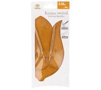 Tulip KS-400550 Stricknadeln, Bamboo, Beige, 40 cm x 5.5 mm