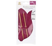 Tulip KS-800425 Stricknadeln, Bamboo, Beige, 80 cm x 4.25 mm