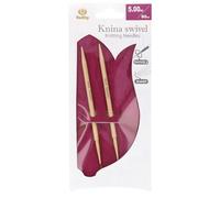 Tulip KS-800500 Stricknadeln, Bamboo, Beige, 80 cm x 5 mm
