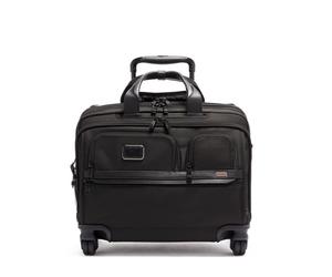 TUMI - ALPHA Businesstrolley Dlx 4 Whl Lptp Case Brief Black Schwarz
