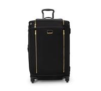 TUMI Voyageur Leger Koffer mit 4 Rädern, leicht und geräumig, schlanke Silhouette, robuster Damenkoffer, 66 cm, erweiterbarer Packkoffer, schwarz mit goldfarbenen Beschlägen