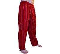 Tumia LAC Bunte Baumwollhose - Rot 32" (Large)