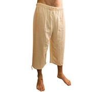 Tumia LAC Sommer Dreiviertellange Hosen, elastischer Taillenbund, aus Baumwolle, ethisch gehandelt - aus Ecuador gefertigt - leichtes, kühles Material