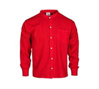 Tumia LAC Sommer Grandad-Hemd aus Baumwolle, ethisch gehandelt, Lange Ärmel - aus Ecuador für Tumi gefertigt - leichtes, kühles Material