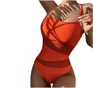 Tummy Control Schwimmbekleidung für Frauen Square Collar Sling Badeanzüge Solid Net Yarn Patchwork Tankini Sets Beachwear