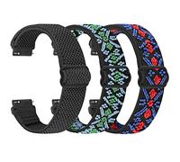 TumpCez Elastische Uhrenarmbänder,16mm 18mm 19mm 20mm 22mm 24mm Schnellverschluss Nylon Armband Verstellbare Aatmungsaktive Sportbänder Ersatzarmband für Herren Damen