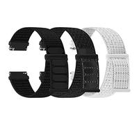 TumpCez Nylon Uhrenarmbänder,16mm 18mm 20mm 22mm Schnellverschluss Armband Fabric Aatmungsaktive Gewebte Verstellbare Ersatzband Sport Ersatzarmband für Herren Damen(3 Stück)