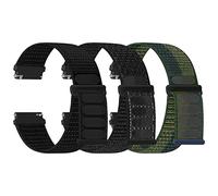 TumpCez Nylon Uhrenarmbänder,16mm 18mm 20mm 22mm Schnellverschluss Armband Fabric Aatmungsaktive Gewebte Verstellbare Ersatzband Sport Ersatzarmband für Herren Damen(3 Stück)