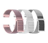 TumpCez Nylon Uhrenarmbänder,16mm 18mm 20mm 22mm Schnellverschluss Armband Fabric Aatmungsaktive Gewebte Verstellbare Ersatzband Sport Ersatzarmband für Herren Damen(3 Stück)