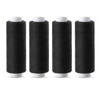 Tundi Nähgarn, schwarzer Faden zum Nähen, 4 Stück, 200 Yards, Allzweckgarn faden für Nähmaschine, Handnähen, Sticken