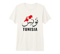 Tunesien Name in arabisch tunesische Flagge Tunesien Landkarte Tunesien Premium T-Shirt