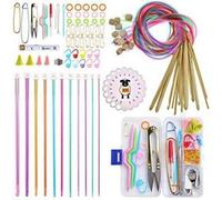 Tunesische Häkelnadeln Set 120cm Bambus Afghan Aluminium Stricknadeln