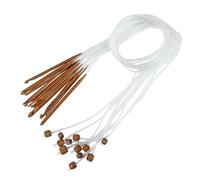 Tunesische Holz Häkelnadel Acryl Stricknadeln 3-10mm Afghanische Teppich-Haken-Stricknadeln 12 Stück in Set.