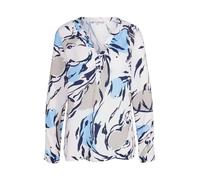 Tunika ALBA MODA "Bluse Bluse", Damen, Gr. 38, schwarz (ecru, hellblau, schwarz), Obermaterial: 100% Viskose CV., Modern, normal, Tuniken (66809154-38) ecru, hellblau, schwarz