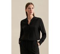 Seidensticker Bluse mit Tunikakragen in Black, Größe 36