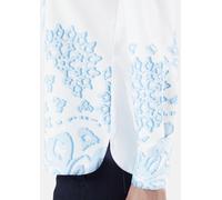 COMMA Relaxed Fit Bluse mit V-Ausschnitt in Bleu, Größe 42
