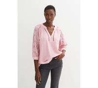 Tunika BONPRIX, Damen, Gr. 40, teerose, Obermaterial: 100% Baumwolle. Ärmel: 100% Baumwolle, figurumspielend, Tuniken Tunika, figurumspielende Passform, mit 3/4-Ärmeln, aus reiner Baumwolle (19867017-