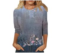 Tunika Damen Elegant T-Shirts Für Damen Damen Blusen Kurzarm Sommer Damen Shirts Sommer T Shirts Damen Damen Oberteile Damen Tshirt Elegant Sommerblusen Damen Leicht Blusen Damen（7-Purple,XL