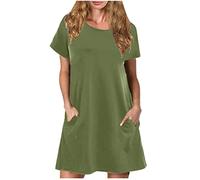 Tunika Damen Sommer Schwarzes Kleid Damen Kleider Damen Festlich Elegant A-Linie Kurz Sommerkleid Kleider Damen Sommer Rückenfreie Kleider Party Kleider Damen Sexy Sommerkleid Damen Kurz