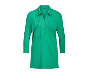 Tunika GOLDNER "Elegantes Blusenshirt mit Biesen", Damen, Gr. 44, grün, Obermaterial: 95% Viskose CV. 5% Elasthan EL., figurumspielend, Tuniken, stretchbequeme Jerseyqualität (54444656-44) grün