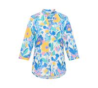 Tunika in blau bedruckt 38