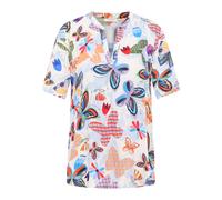 Longbluse ETERNA "LOOSE FIT", Damen, Gr. 38, blau (hellblau), 100% Viskose, casual, Blusen (45823845-38) hellblau