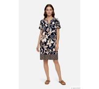 Tunika-Kleid mit floralem Muster Dark Blue/Brown 48