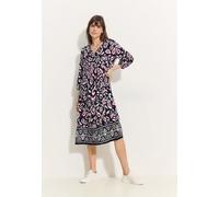 Tunikakleid CECIL Gr. XS (36), N-Gr, schwarz (black) Damen Kleider Freizeitkleider mit All-Over Print (11955952-XS)