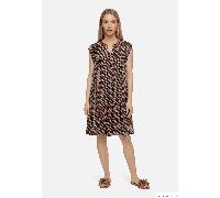Tunika-Kleid mit Volants Dark Blue/Brown 42
