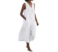 Tunika Kleid,Tshirt Kleid Damen Sommer Fledermausärmel Sommerkleid Damen Elegant A Linie Kurz Luftige Sommerkleider Einfarbig Leichte Kleid Frauen Strandkleid Elegante Damenkleider