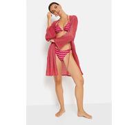 Tunika LSCN BY LASCANA, Damen, Gr. 32/34, pink (rot), Web, Obermaterial: 50% Polyester, 50% metallisierte Fasern, leicht glänzend, leicht transparent, unifarben, figurumspielend ca. Mitte Oberschenkel