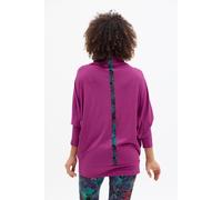 Tunika Mango - Lockerer Schnitt im „Fledermaus“-Stil - Fließender Stehkragen am Hals - Farbenfrohes Print KOKOworld - Fair produziert in Polen orange Onesize