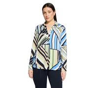 Tunika mit Hemdkragen und V-Ausschnitt blau 44