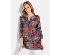 Tunika mit Knopfleiste aus Jersey bunt 38