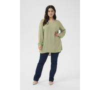 KAFFE curve Tunika in Oliv - Größe 50 | Damen Blusen